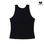 Wacoal Lingerie เสื้อแขนกุดเสริมบรา ผ้าร่อง (Rib) รุ่น WH4A06 สีดำ (BL)