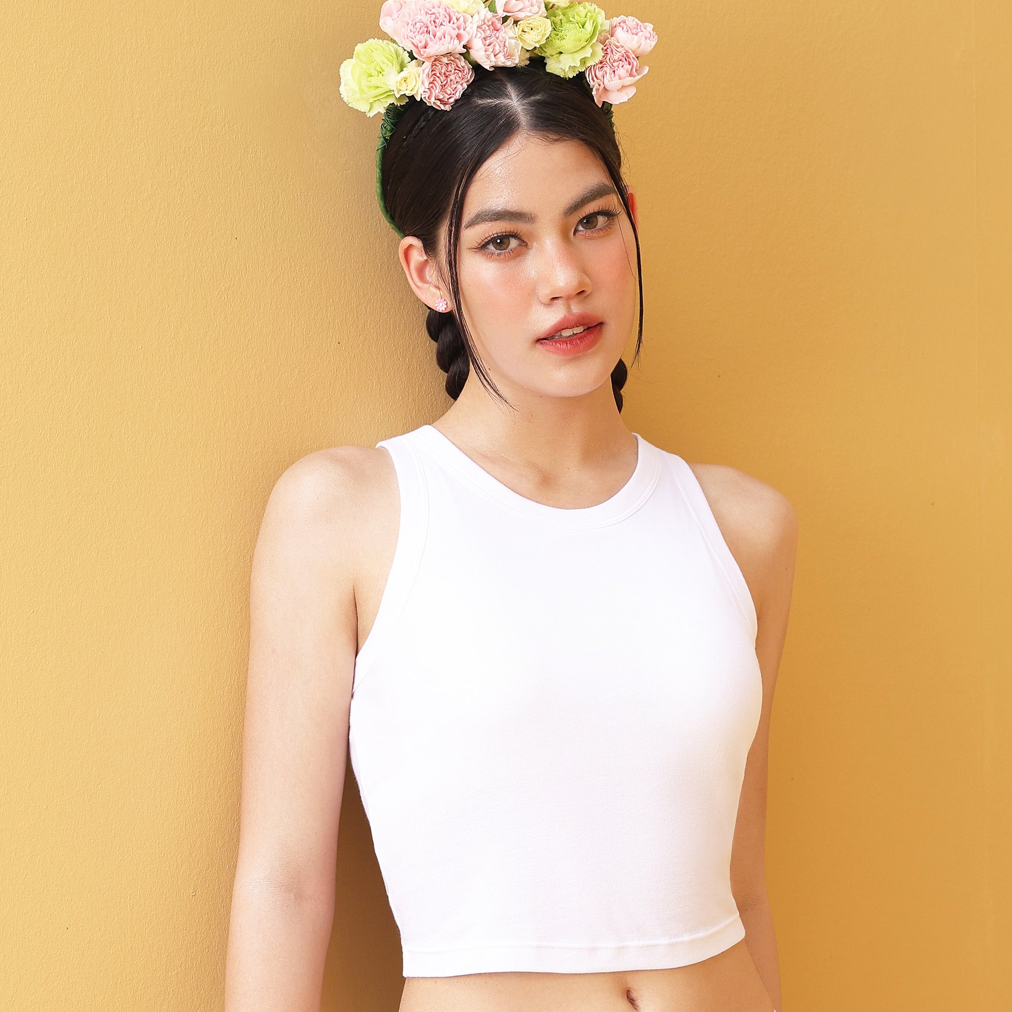 Wacoal Lingerie เสื้อกล้าม Camisole มีบราในตัว รุ่น WH4C11 สีขาว (WH)