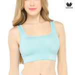 Wacoal Bra Tops บราสวมหัวรูปแบบเสื้อกล้ามคอเหลี่ยม รุ่น WH4C15 สีฟ้า (LT)