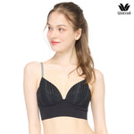 Wacoal Lingerie, spaghetti strap style, decorated with glitter, model WH4H10, black (BL)