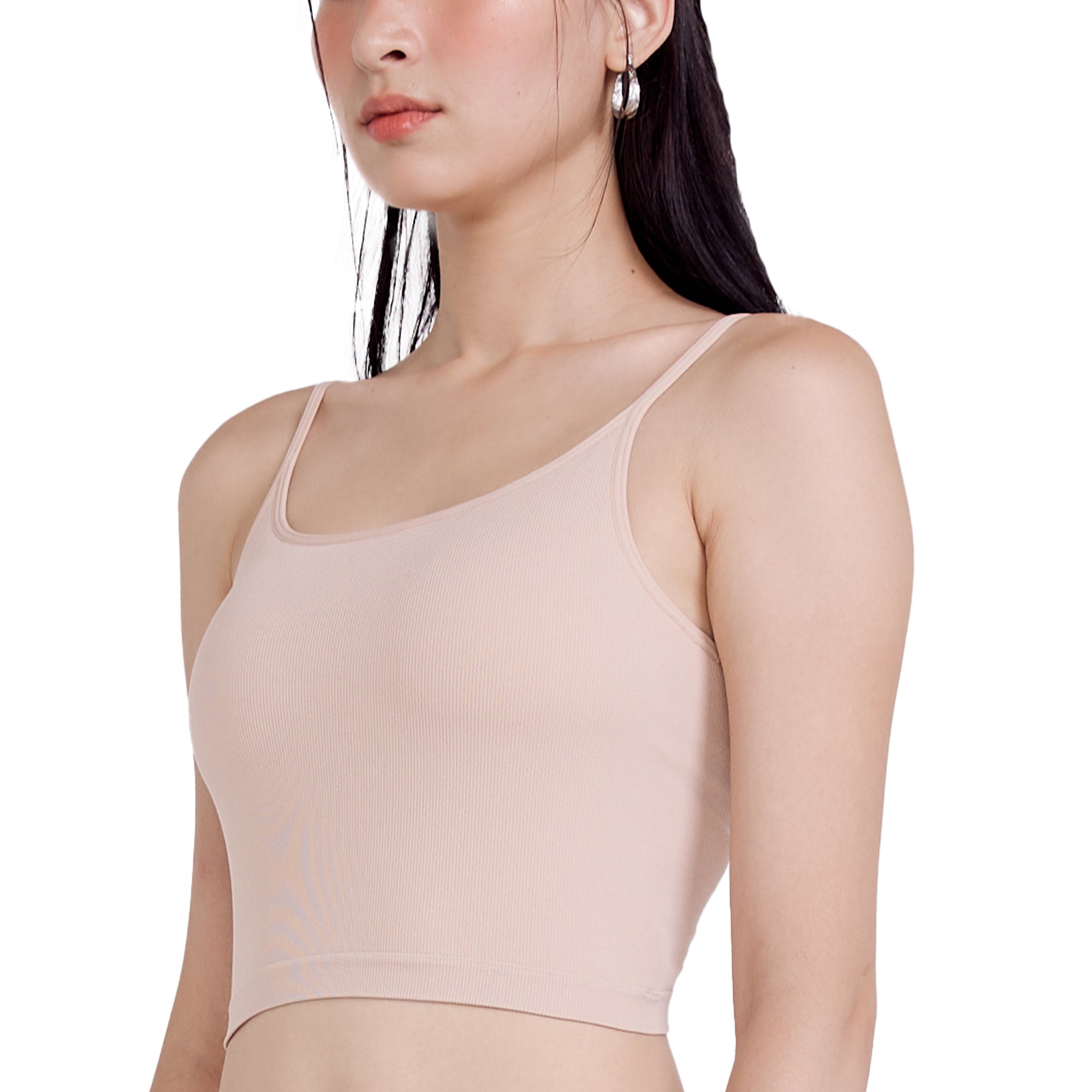 Wacoal Mood Comfy เสื้อสายเดี่ยว มีบราในตัว รุ่น WH4M03 สีเบจ (BE)