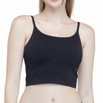 Wacoal Mood Comfy tank top with built-in bra, model WH4M03, black (BL)