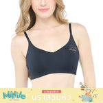 Millie &amp; Friends hook bra with screen-printed Millie letters, model WH4N13, black (BL)