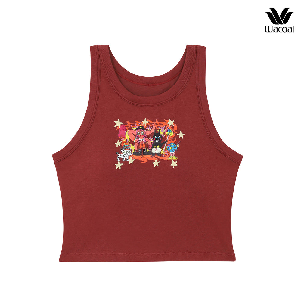 Wacoal X Milly & Mercy เสื้อกล้ามมีบรา รุ่น WH4N17 สีน้ำตาล (BR)