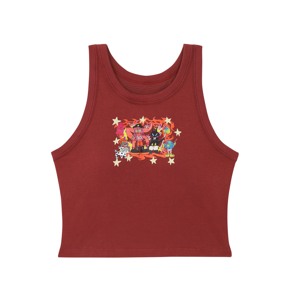 Wacoal X Milly & Mercy เสื้อกล้ามมีบรา รุ่น WH4N17 สีน้ำตาล (BR)