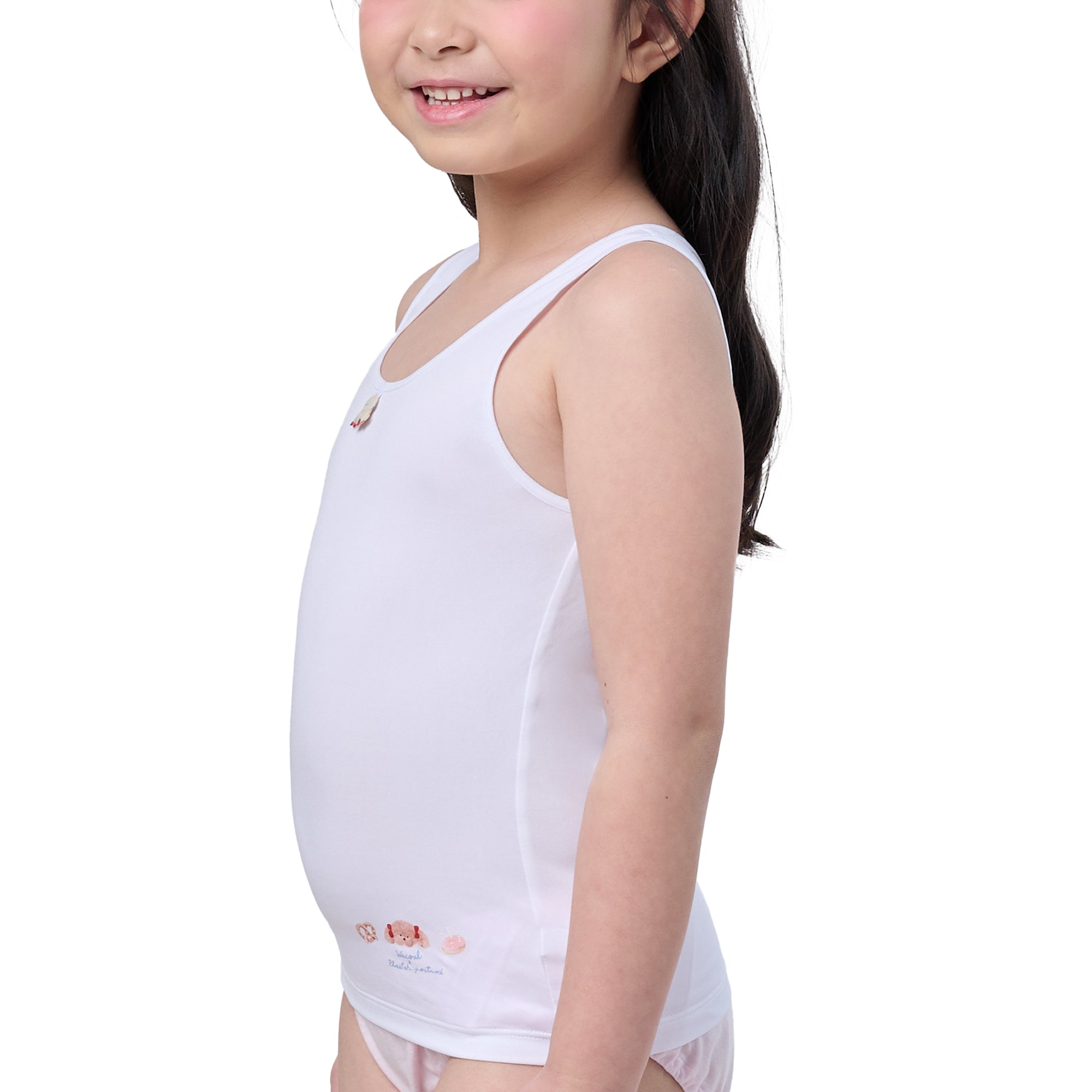 Wacoal Bloom Step 1 ชุดชั้นในสำหรับเด็ก เสื้อทับตัวยาวลาย Plaifah.postcard รุ่น WH6C05 สีขาว (WH)
