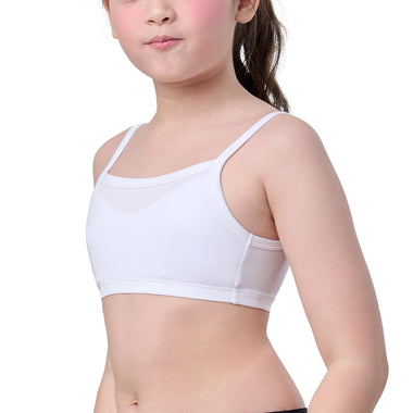 Wacoal Bloom Step 2 ชุดชั้นในสำหรับเด็ก เสื้อกล้ามครึ่งตัว แบบเรียบ รุ่น WH6L26