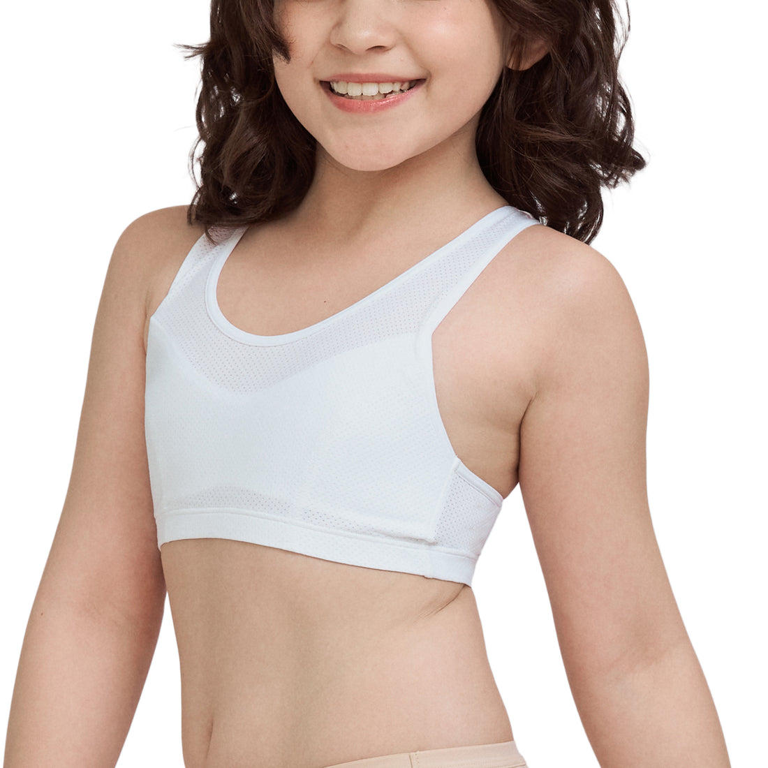 Wacoal Bloom Step 2 children's underwear Plain half tank top, model WH6L27