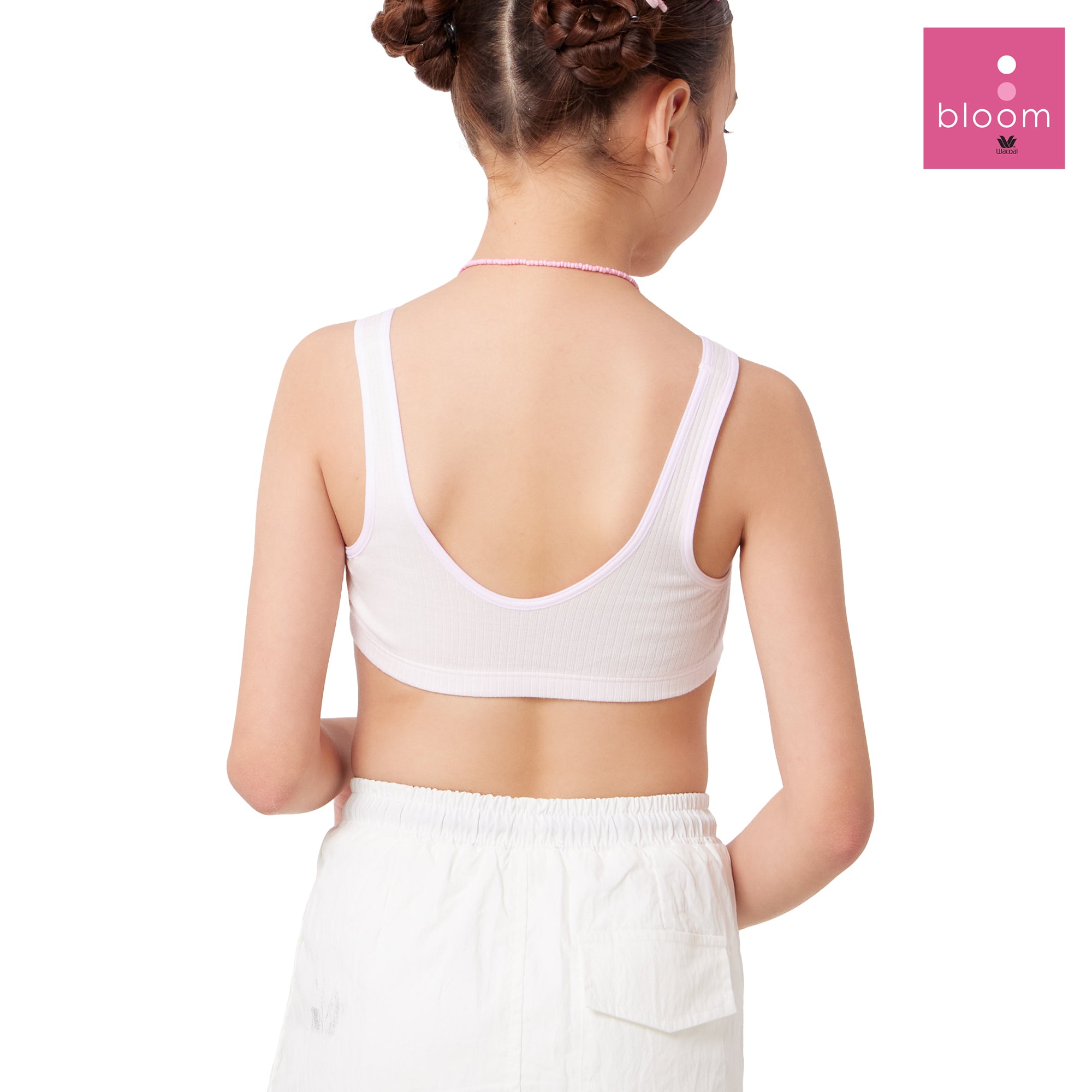 Wacoal Bloom Step 2 ชุดชั้นในสำหรับเด็ก เสื้อในเด็ก รุ่น WH6L33 สีชมพู (PI)