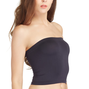 Wacoal Lingerie เสื้อชั้นในเกาะอก เนียนนุ่ม ไร้รอยตะเข็บ รุ่น WH9792 สีดำ(BL)