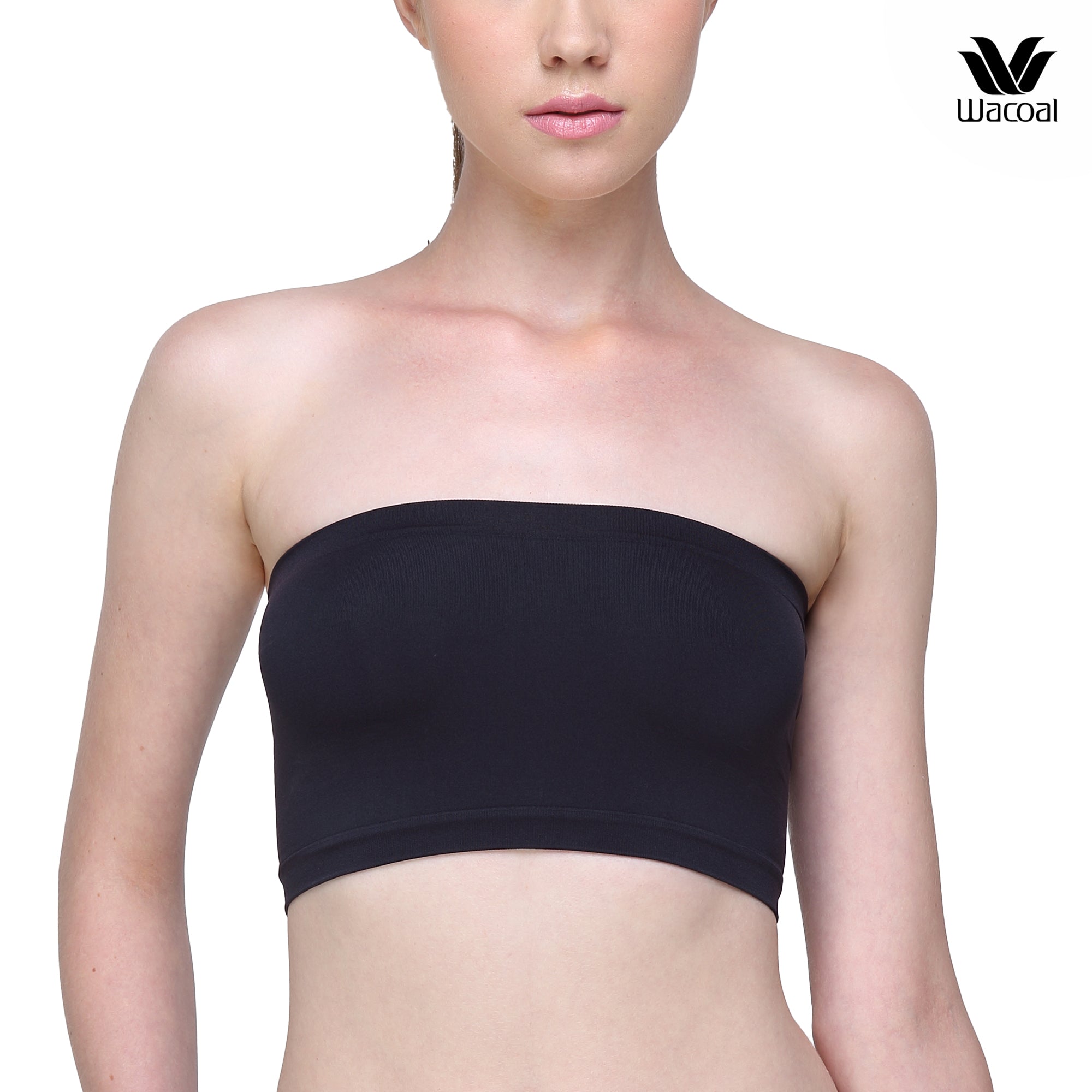 Wacoal Lingerie Seamless Bra วาโก้ บราเกาะอก รูปแบบตัวสั้น รุ่น WH9793 สีดำ (BL)