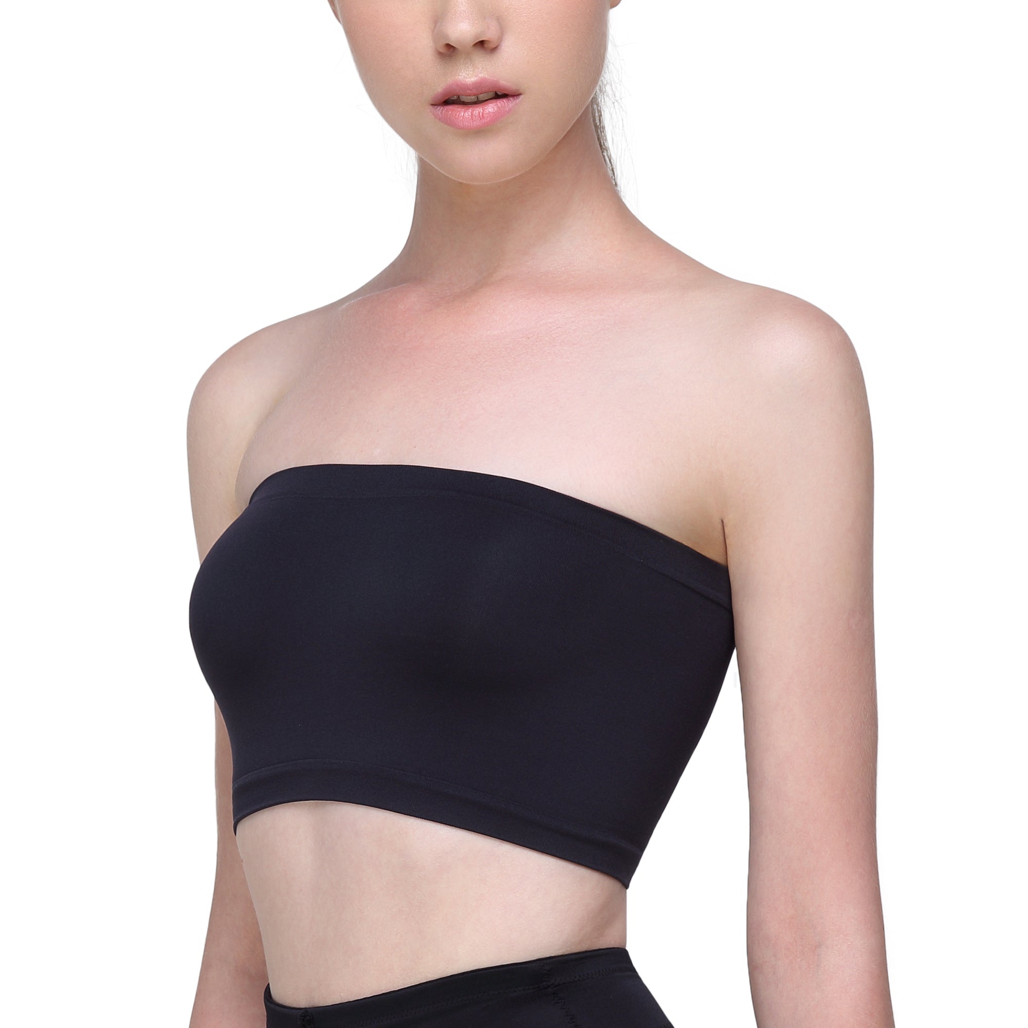 Wacoal Lingerie Seamless Bra วาโก้ บราเกาะอก รูปแบบตัวสั้น รุ่น WH9793 สีดำ (BL)