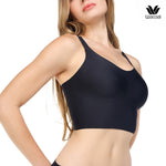 Wacoal Camisole bra, pullover bra, pointed neck style, straight back, model WH9E24, black (BL)