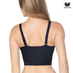Wacoal Camisole bra, pullover bra, pointed neck style, straight back, model WH9E24, black (BL)
