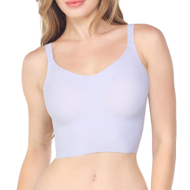 Wacoal Camisole bra, pullover bra, pointed neck style, straight back, model WH9E24, indigo purple (VG)