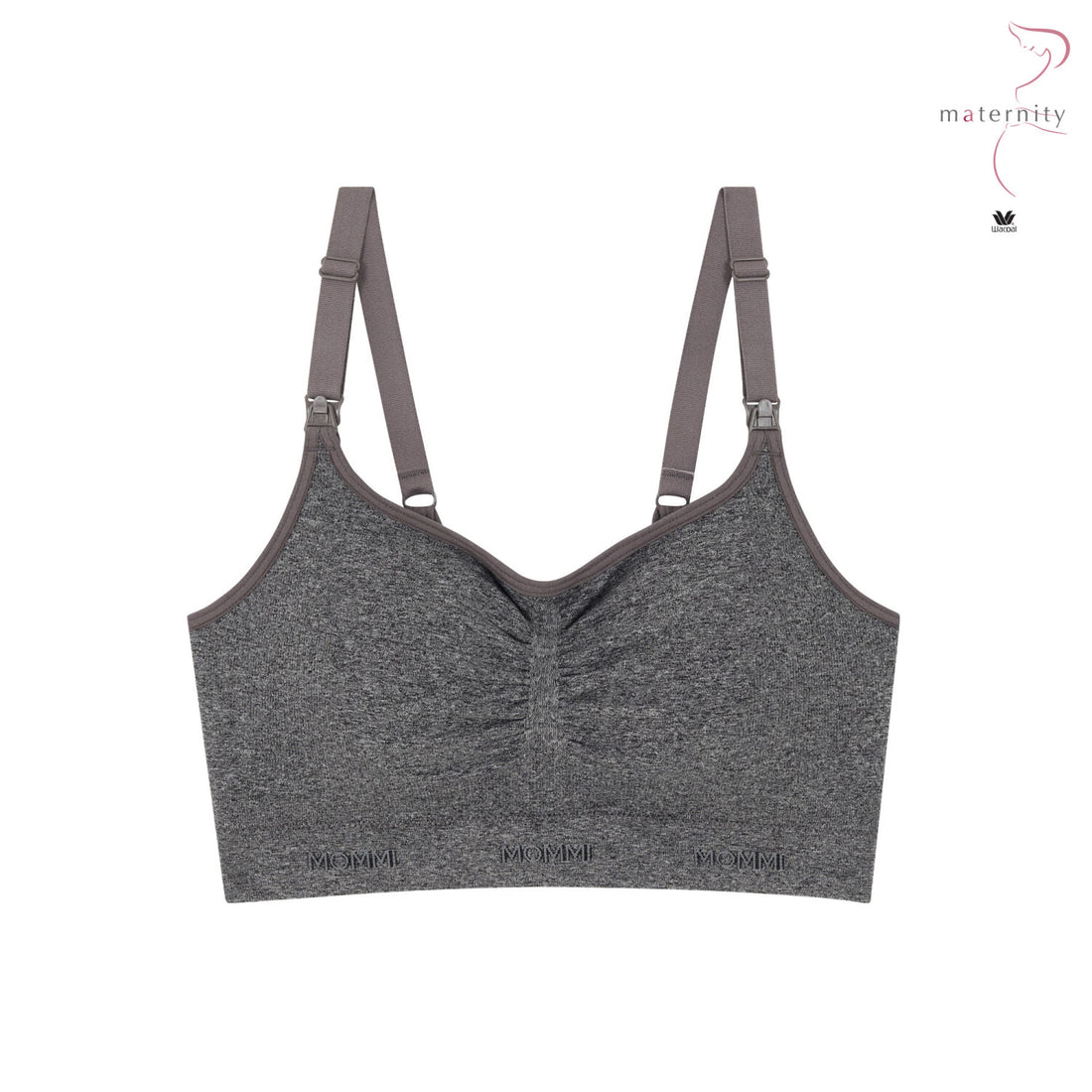 Wacoal Maternity Mommi Bra บราสำหรับให้นมบุตร รุ่น WM1Y02 สีเทาเข้ม (DG)