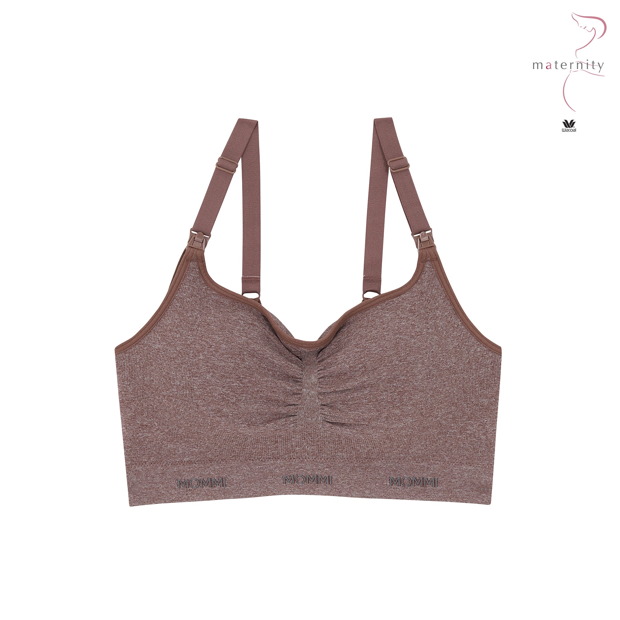 Wacoal Maternity Mommi Bra บราสำหรับให้นมบุตร รุ่น WM1Y02 สีน้ำตาล (BR)