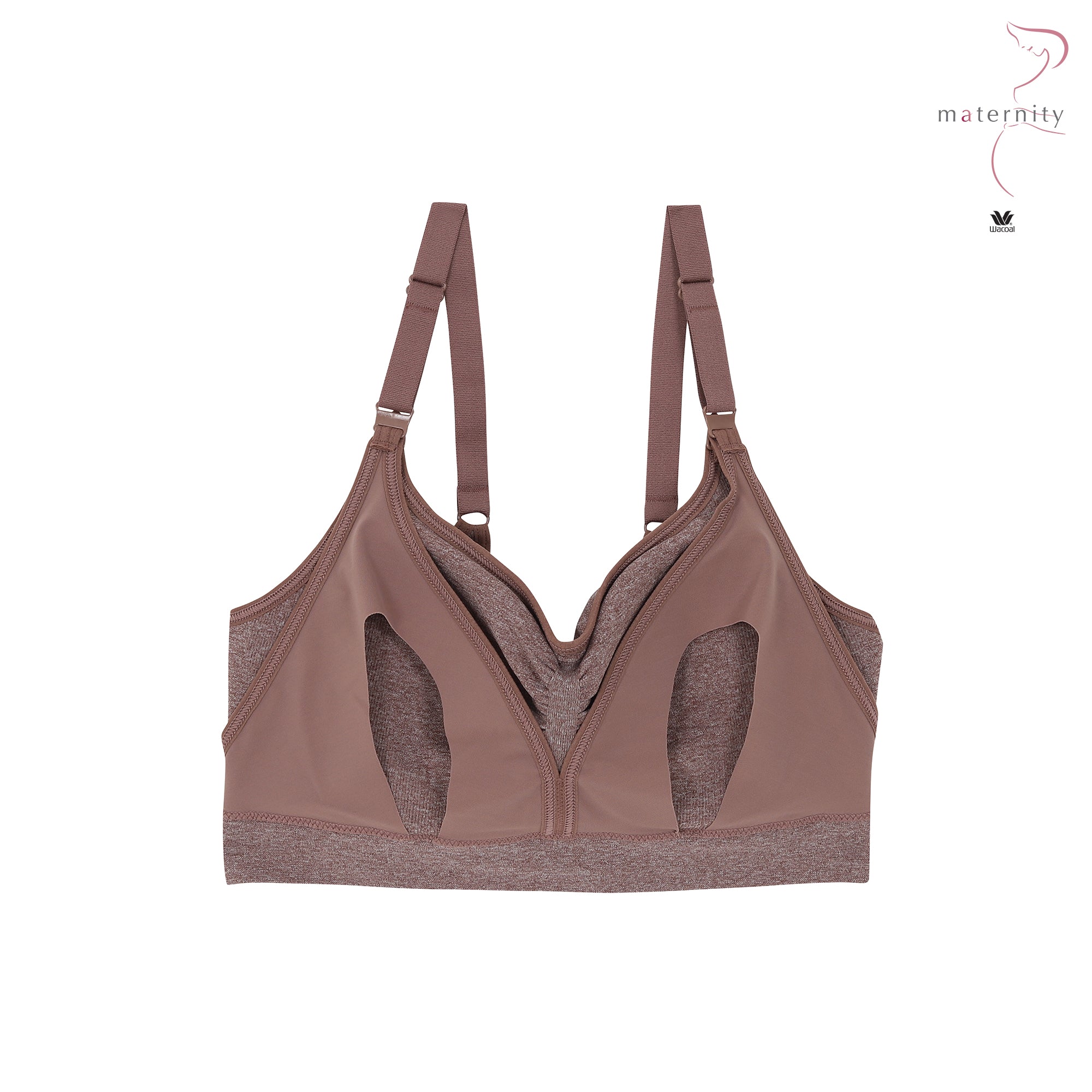 Wacoal Maternity Mommi Bra บราสำหรับให้นมบุตร รุ่น WM1Y02 สีน้ำตาล (BR)
