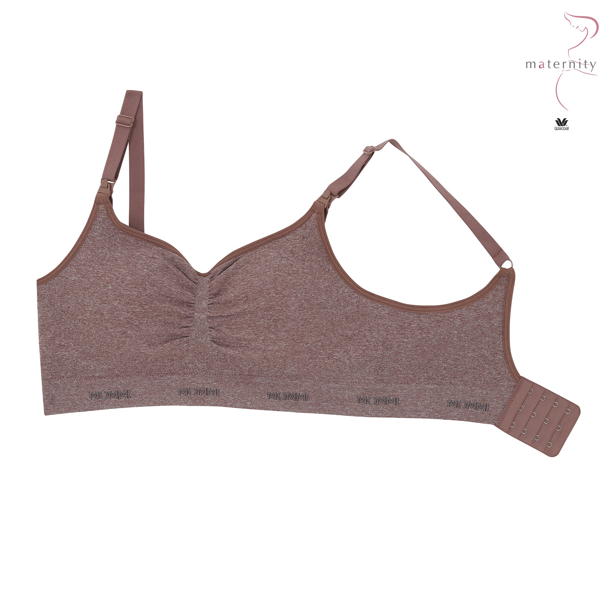 Wacoal Maternity Mommi Bra บราสำหรับให้นมบุตร รุ่น WM1Y02 สีน้ำตาล (BR)