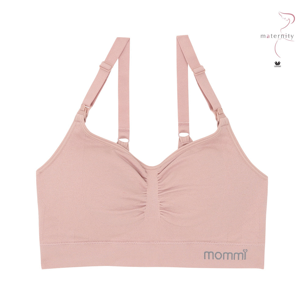 Wacoal Maternity Mommi Bra บราสำหรับให้นมบุตร รุ่น WM1Y04 สีชมพู (WR)