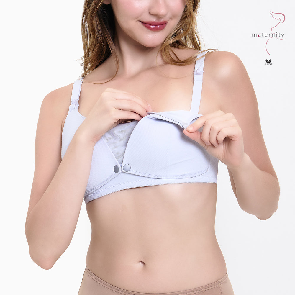 Wacoal Maternity บราสำหรับคุณแม่ตั้งครรภ์และหลังคลอด รุ่น WM1Y06 สีเทา(GY)