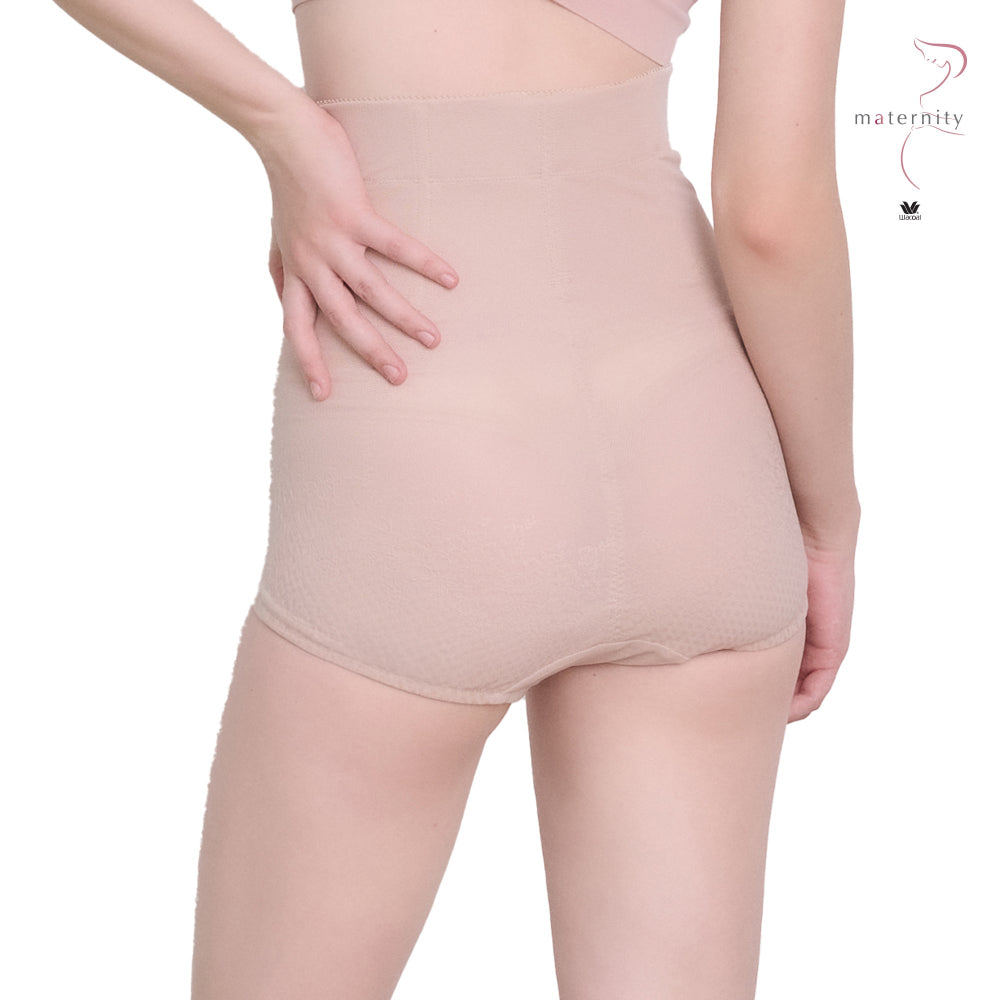 Wacoal Maternity Stay สเตย์สำหรับคุณแม่หลังคลอด รูปแบบขาสั้นเอวสูง รุ่น WM2060 สีเบจ (BE)