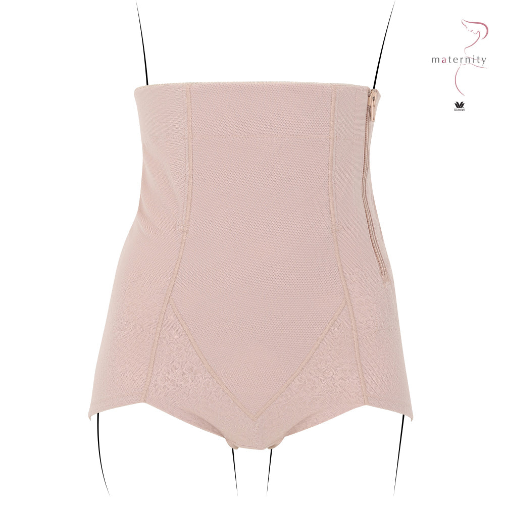 Wacoal Maternity Stay สเตย์สำหรับคุณแม่หลังคลอด รูปแบบขาสั้นเอวสูง รุ่น WM2060 สีเบจ (BE)