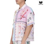 Wacoal Sleep Wear Summer Breeze Collection เสื้อเชิ้ตฮาวาย รุ่น WN3D14 สีครีม (CR)