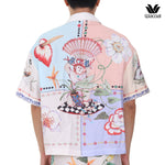 Wacoal Sleep Wear Summer Breeze Collection เสื้อเชิ้ตฮาวาย รุ่น WN3D14 สีครีม (CR)
