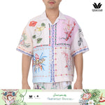 Wacoal Sleep Wear Summer Breeze Collection เสื้อเชิ้ตฮาวาย รุ่น WN3D14 สีครีม (CR)