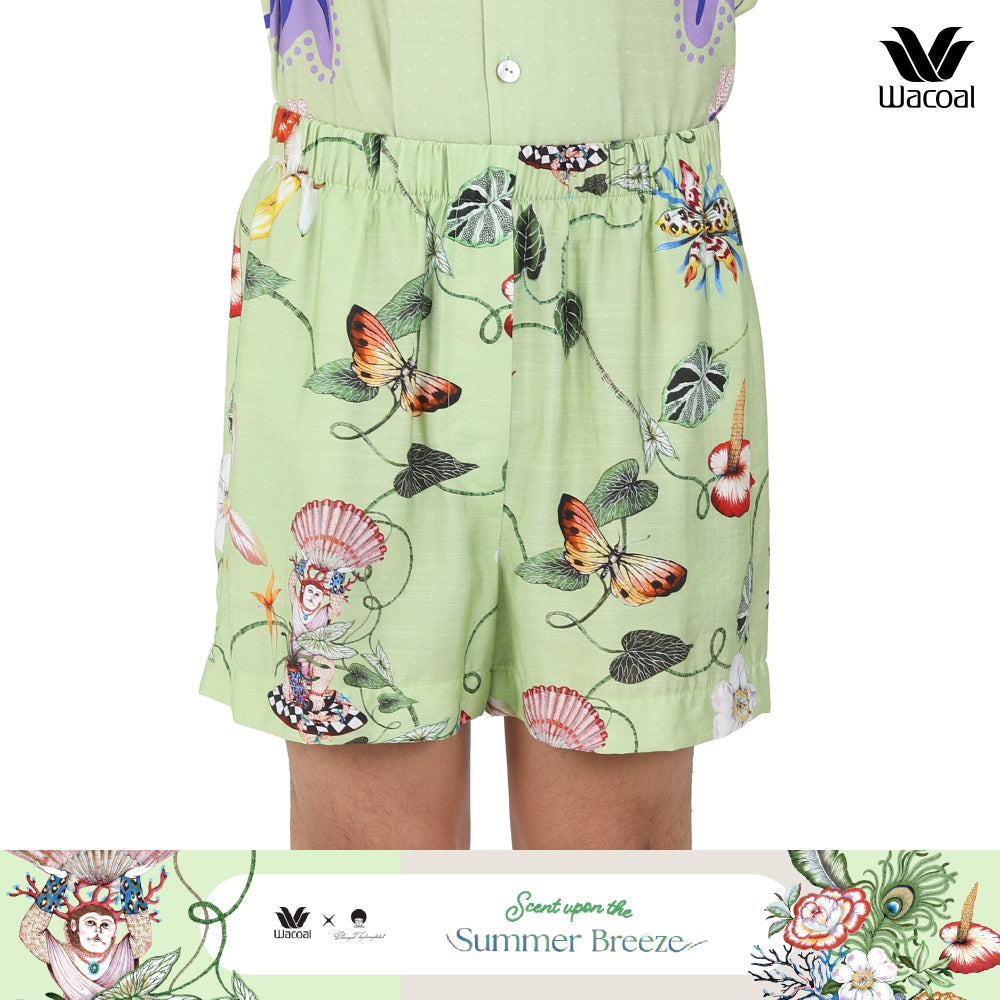 Wacoal Sleep Wear Summer Breeze Collection กางเกงขาสั้น รุ่น WN5D05 สีเขียว (GR)