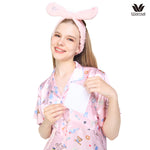 Wacoal X Meraki Alice Collection เซทชุดนอนกันโป๊แขนสั้น ขาสั้น ลายอลิซ รุ่น WN7D32 สีชมพู (PI)