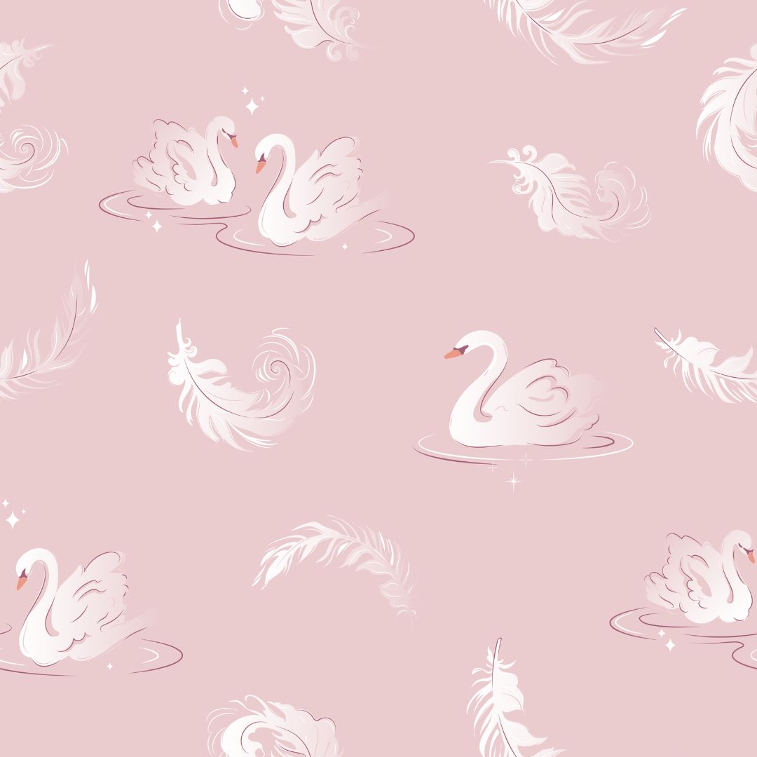Wacoal Dreamland Collection ชุดนอนกันโป๊ แขนสั้นขาสั้น ผ้าซาติน พิมพ์ลาย Swan Lake รุ่น WN7V18 สีชมพู (PI)