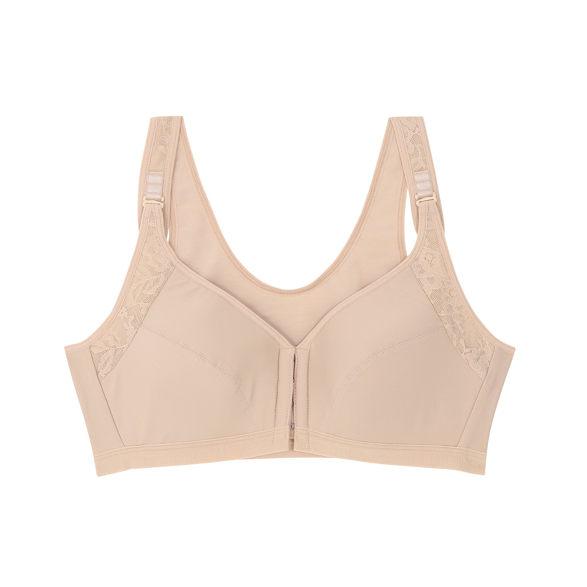 Wacoal Gold บราเพื่อสุขภาพ ตะขอหน้า แบบไร้โครง รุ่น WO1548 สีเนื้อ (NN)