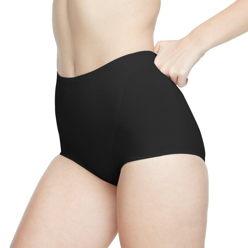 Wacoal Gold Panty กางเกงในเพื่อสุขภาพแบบขาสั้น รุ่น WO3116 สีดำ (BL)