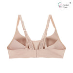 Wacoal Curve Diva, non-wired bra, firming, plus size women, model WQ1539, beige (BE)