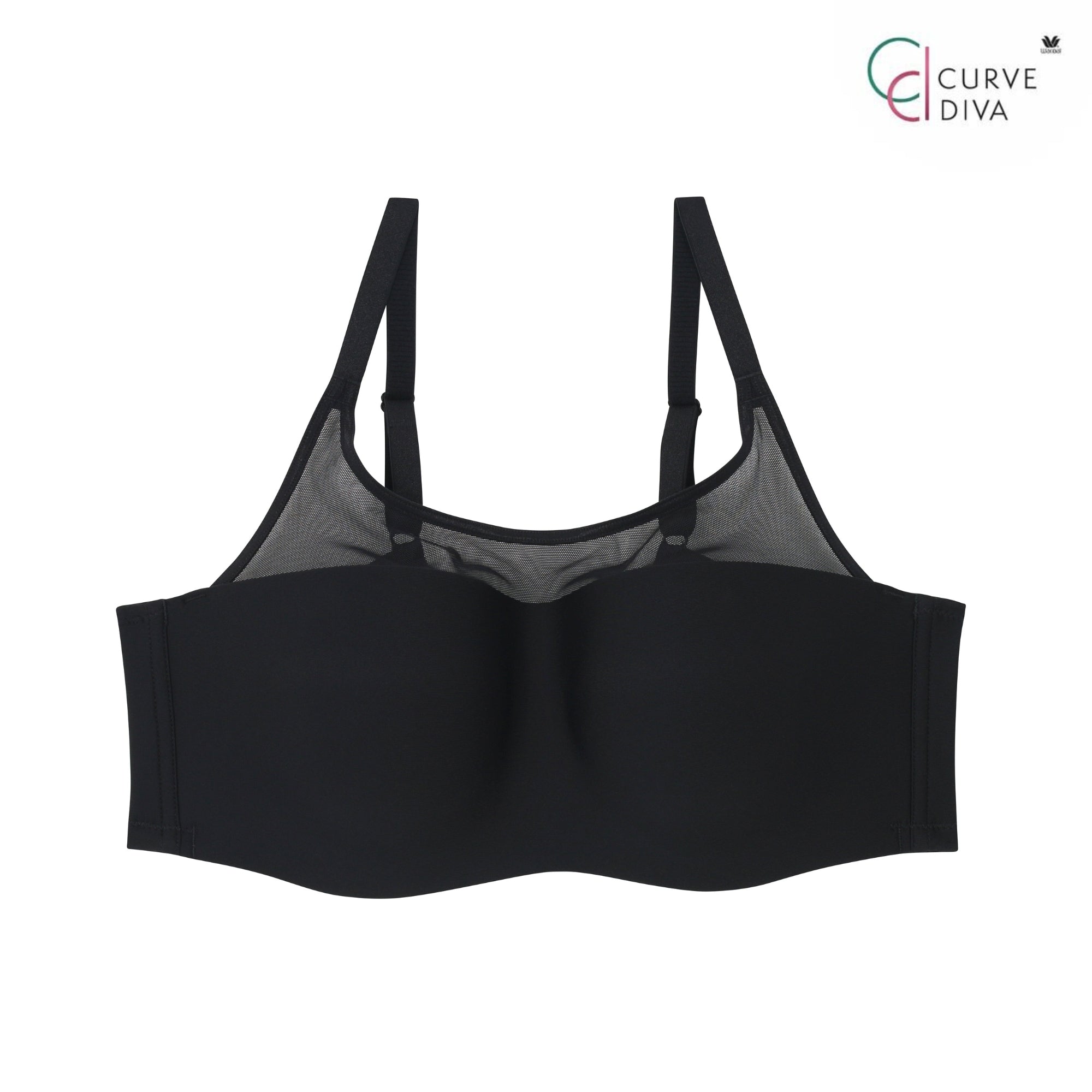 Wacoal Curve Diva บรามีโครงเก็บกระชับ สาวพลัสไซซ์ รุ่น WQ1863 สีดำ (BL)