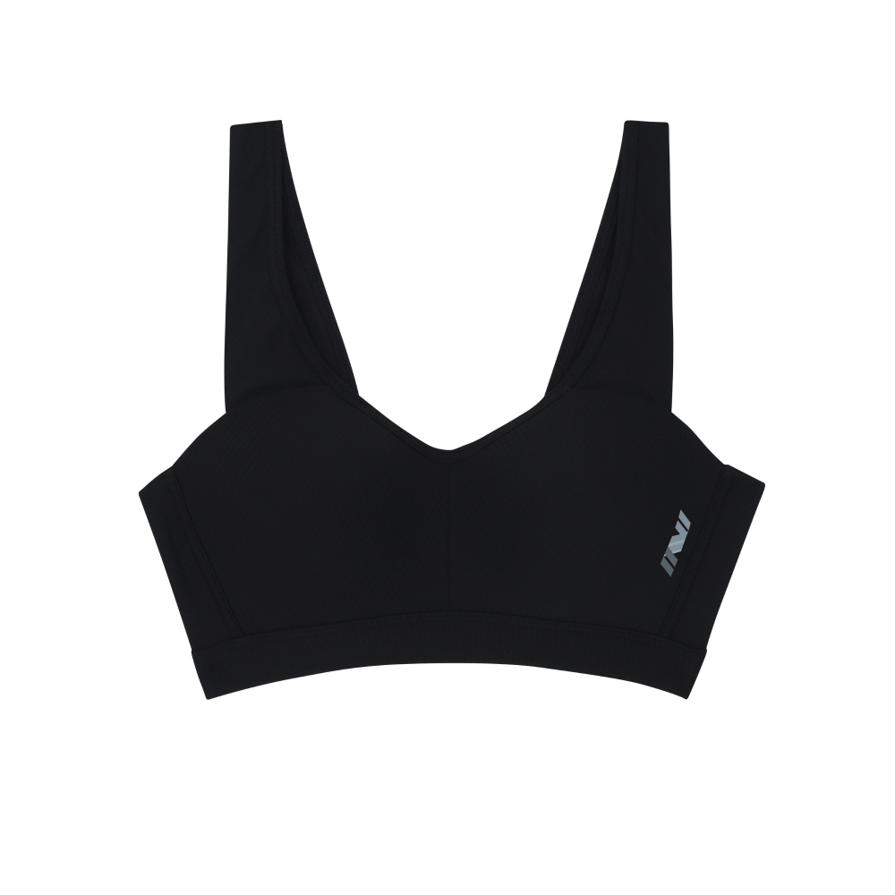 Wacoal Motion Wear บราสำหรับออกกำลังกาย In to Out (Level.2) รูปแบบตะขอ รุ่น WR1524 สีดำ (BL)