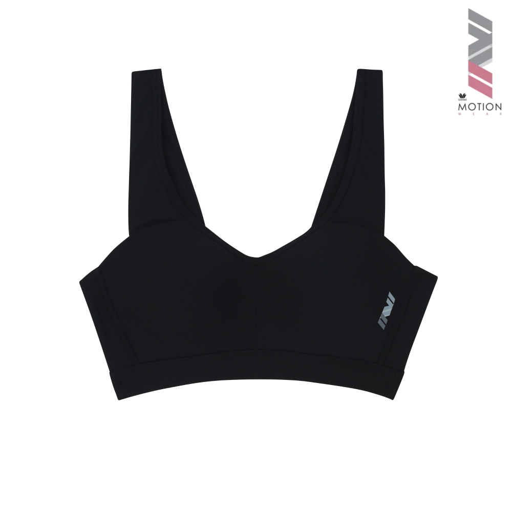 Wacoal Motion Wear บราสำหรับออกกำลังกาย In to Out (Level.2) รูปแบบตะขอ รุ่น WR1524 สีดำ (BL)