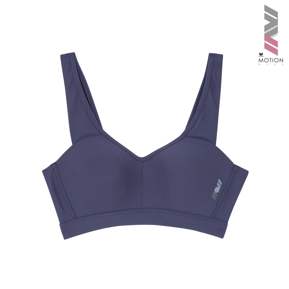 Wacoal Motion Wear บราสำหรับออกกำลังกาย In to Out (Level.2) รูปแบบตะขอ รุ่น WR1524 สีน้ำเงิน (NG)