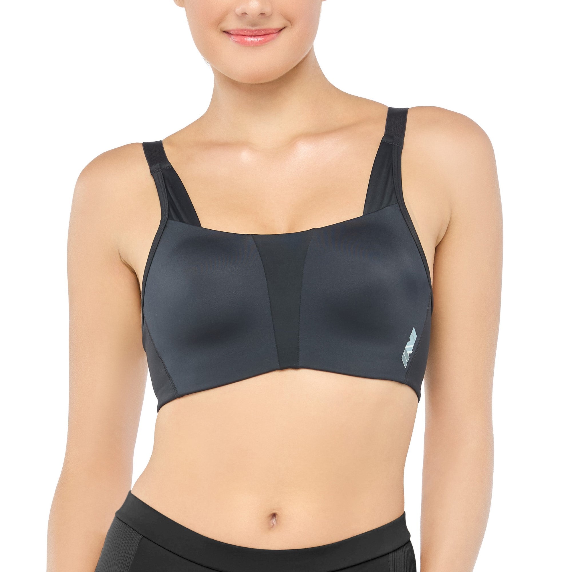 Wacoal Motion Wear บราสำหรับออกกำลังกาย In to Out (Level.2) รูปแบบตะขอ รุ่น WR1525 สีดำ (BL)