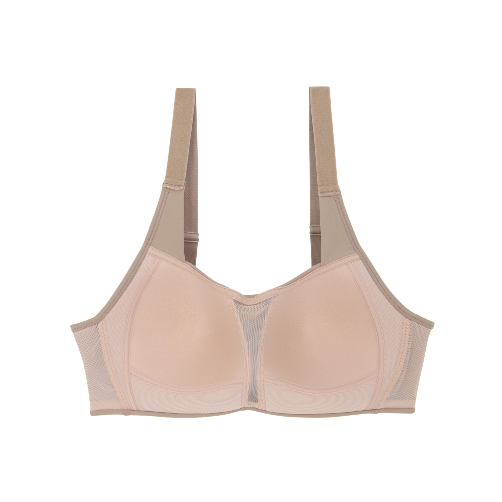 Wacoal Motion Wear บราสำหรับออกกำลังกาย In to Out รุ่น WR1525 สีน้ำตาล (CC)