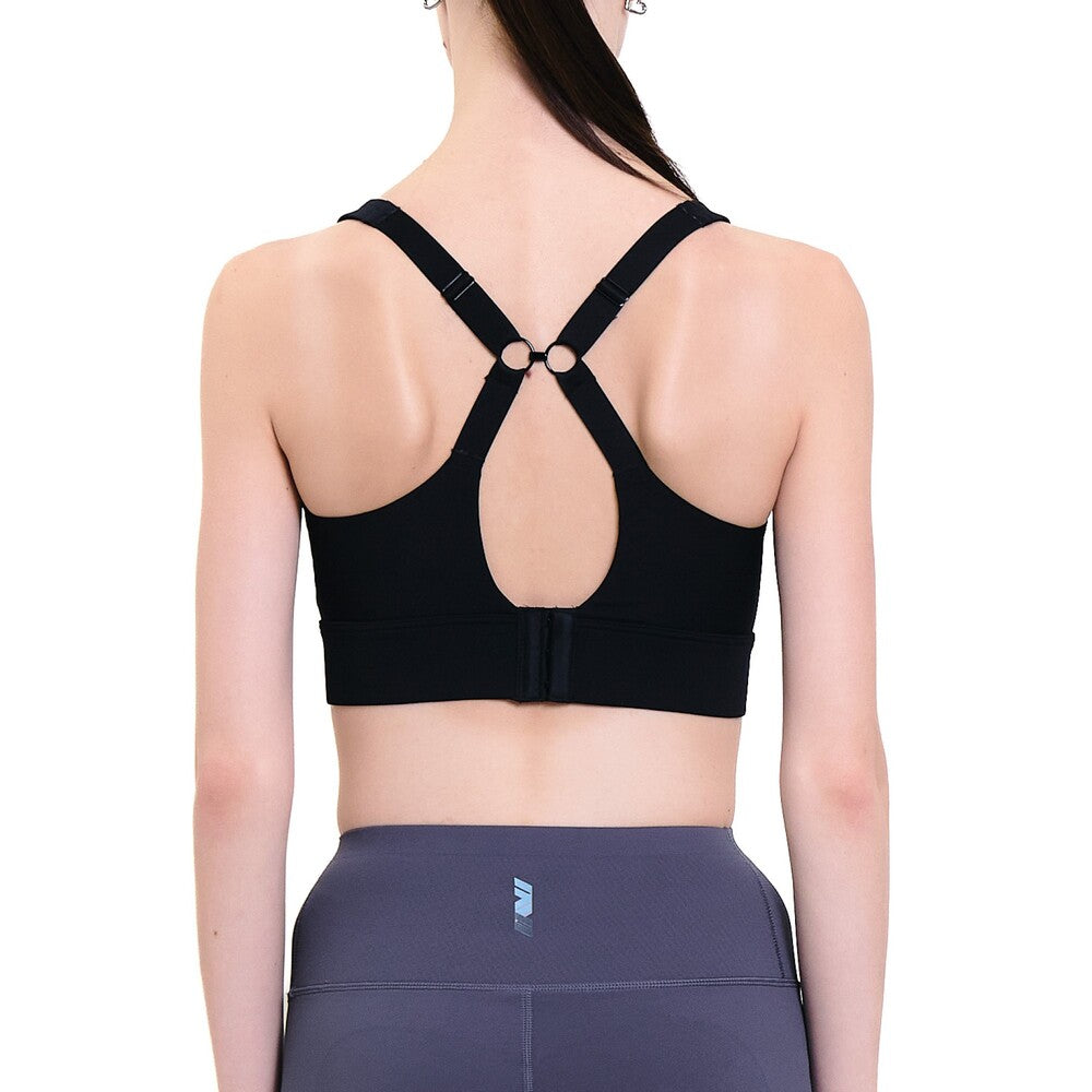Wacoal Motion Wear บราออกกำลังกายแบบตะขอหลัง รุ่น WR1528 สีดำ (BL)
