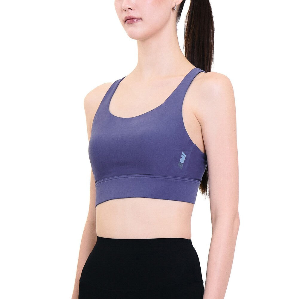 Wacoal Motion Wear บราออกกำลังกายแบบตะขอหลัง รุ่น WR1528 สีน้ำเงินอมเทา (NG)