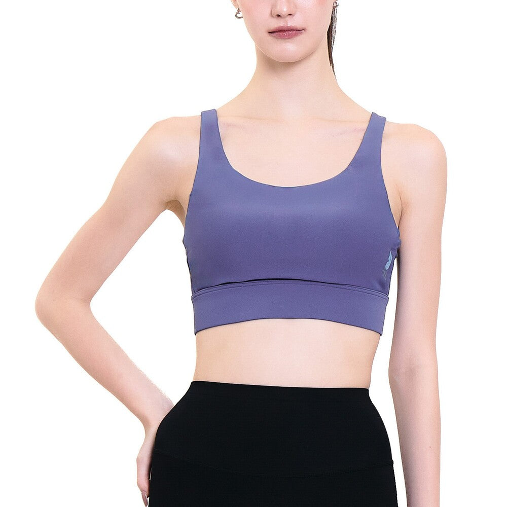 Wacoal Motion Wear บราออกกำลังกายแบบตะขอหลัง รุ่น WR1528 สีน้ำเงินอมเทา (NG)