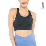 Wacoal Motion Wear In to Out exercise bra, model WR3207, black (BL)