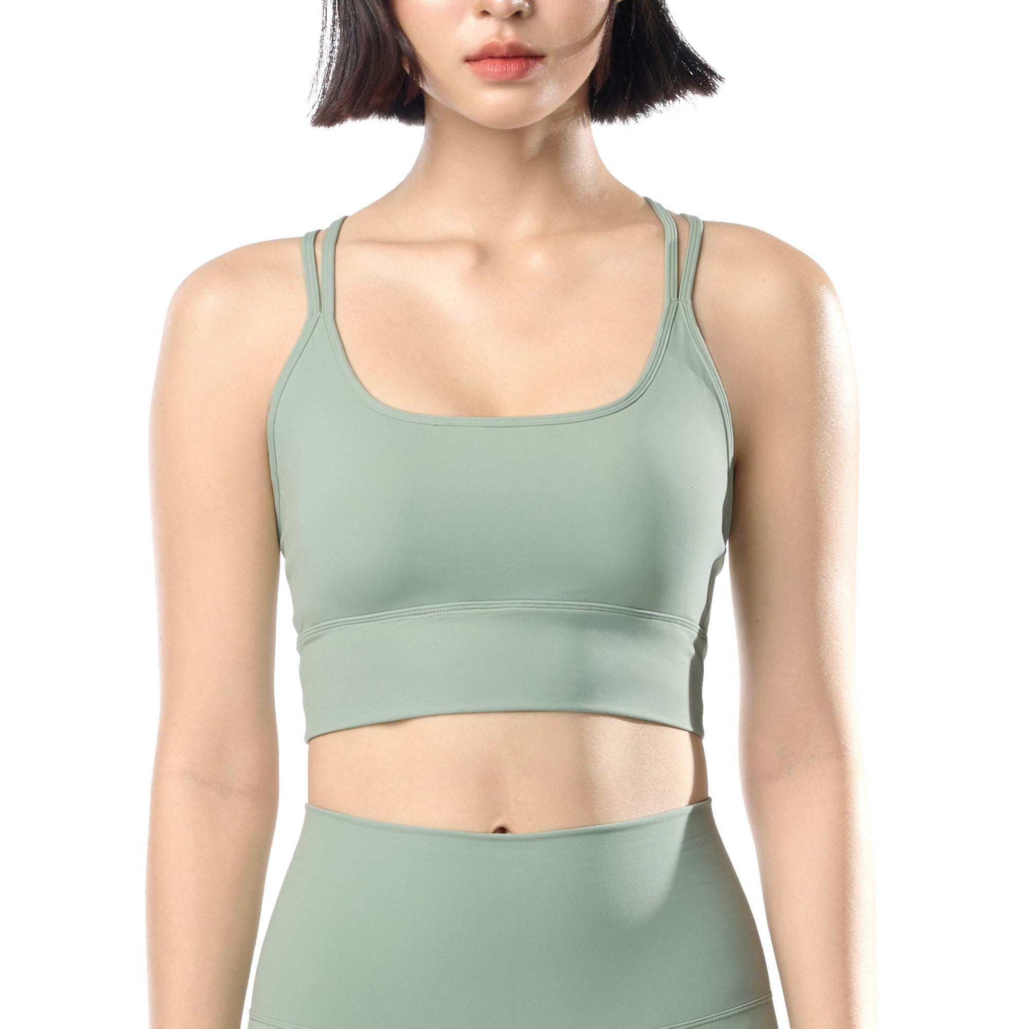 Wacoal Motion Wear บราสำหรับออกกำลังกาย In to Out รุ่น WR3213 สีเขียว (LM)