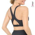 Wacoal Motion Wear บราสำหรับออกกำลังกาย In to Out รุ่น WR3453 สีดำ (BL)