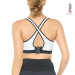 Wacoal Motion Wear In to Out exercise bra, model WR3455, white (WH)
