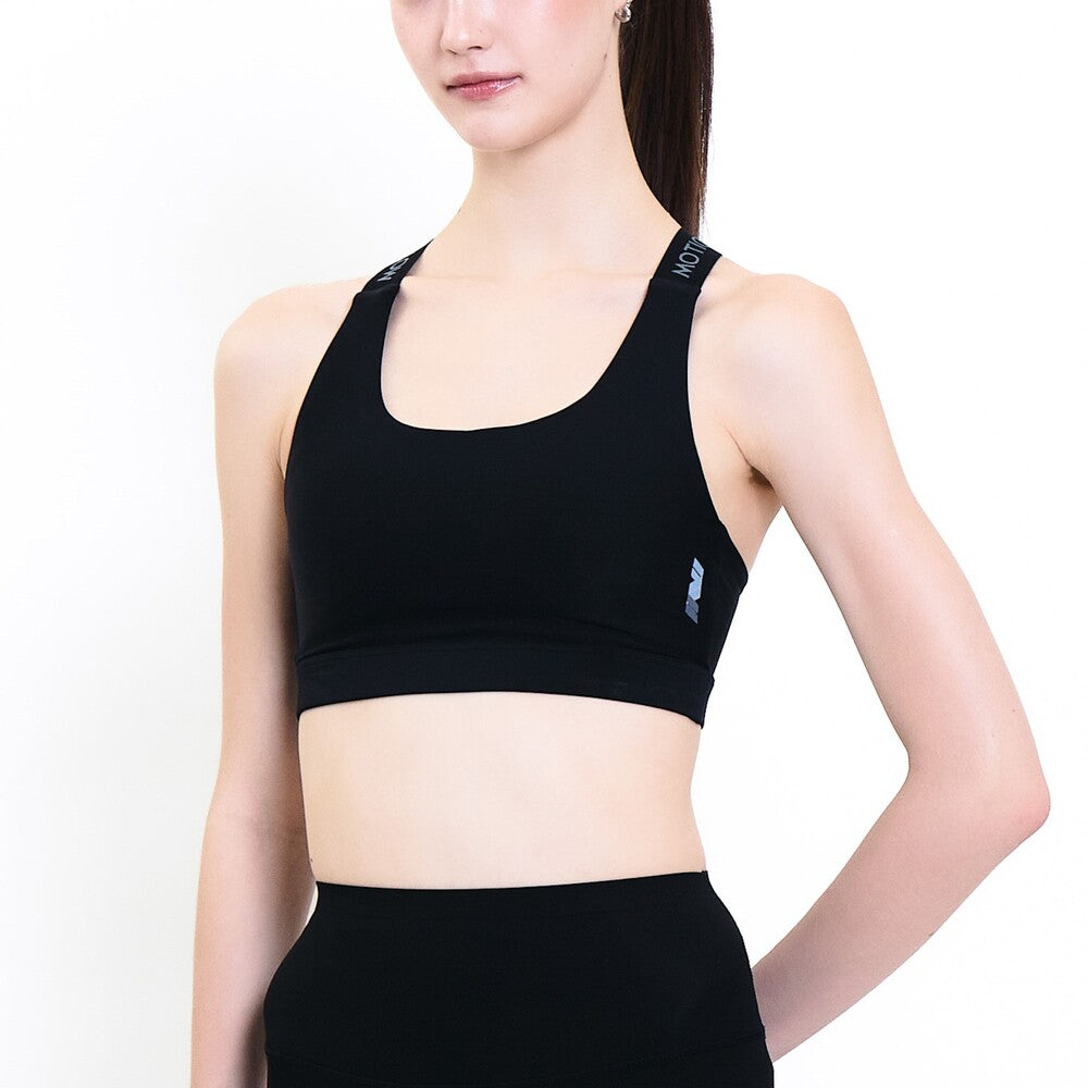 Wacoal Motion Wear บราออกกำลังกายแบบสวมหัว รุ่น WR3465 สีดำ (BL)